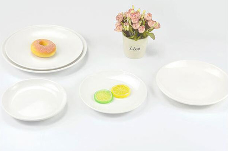 Platos de cena redondos de porcelana al por mayor para banquete, hotel o restaurante