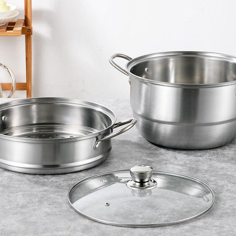 Wholesale Stock Pot Set Stainless Steel Casserole Hotpots 