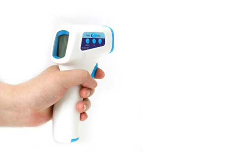Termómetro infrarrojo sin contacto para personas y objetos, aprobado por CE, de doble uso