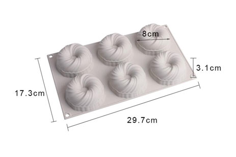 Molde de silicona para hornear pasteles