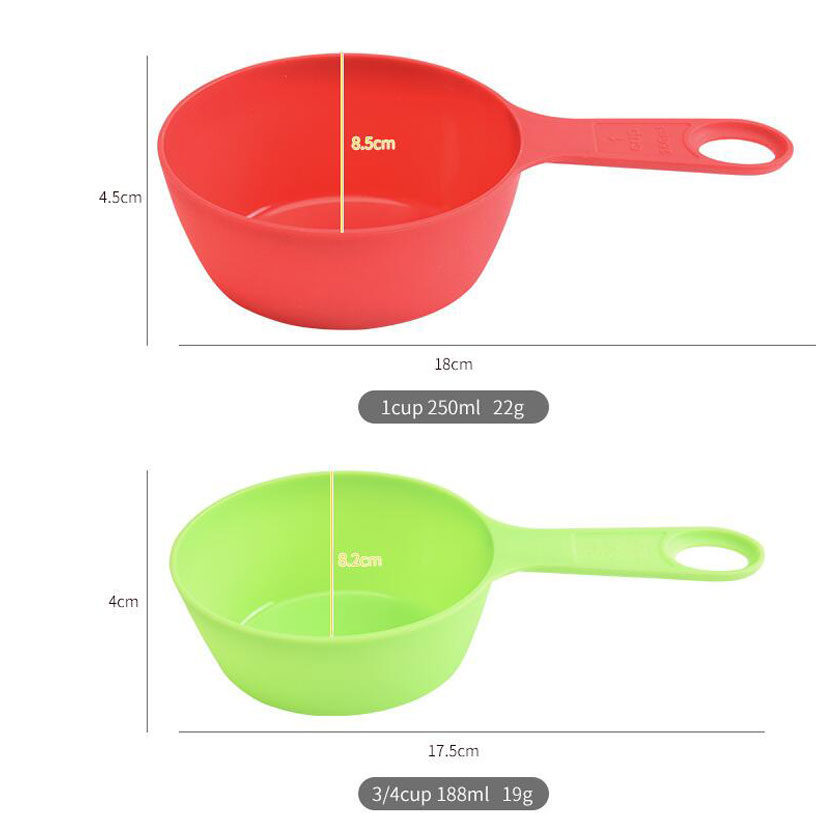 food grade measuring spoon and measuring cup set 6