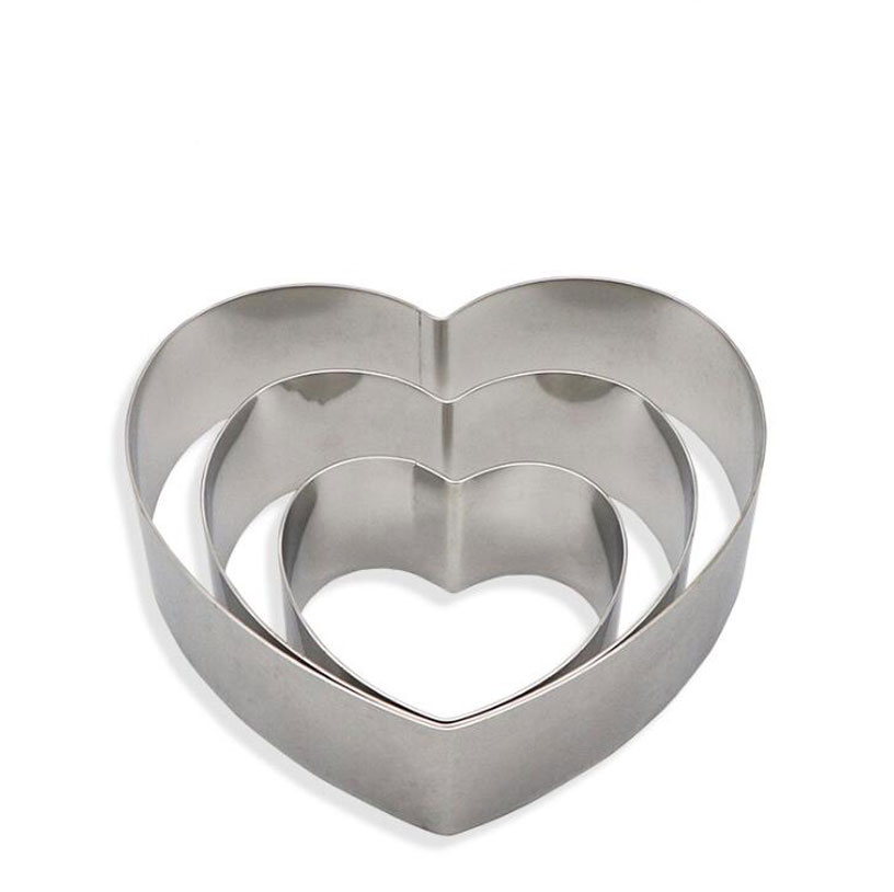 heart shape stainless steel cake mold 2
