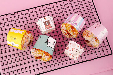 Taza de pastel de fiesta resistente a altas temperaturas y aceite