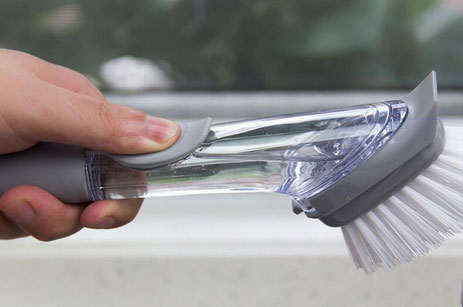 Esponja de adición de líquido automática para lavar platos