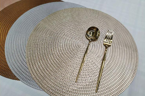 Círculo resistente al calor PVC placemat