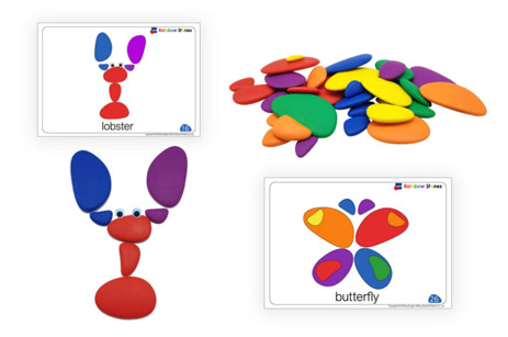 Piedras arcoíris ayudas didácticas para niños