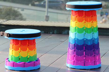 Taburete telescópico portátil al aire libre