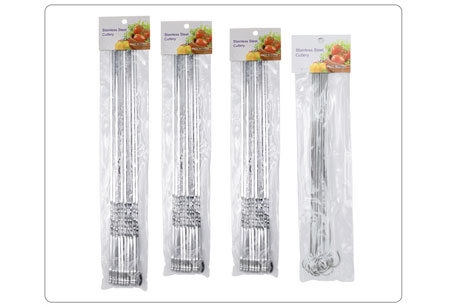 Acero inoxidable barbacoa palo BBQ Aguja BBQ Herramientas