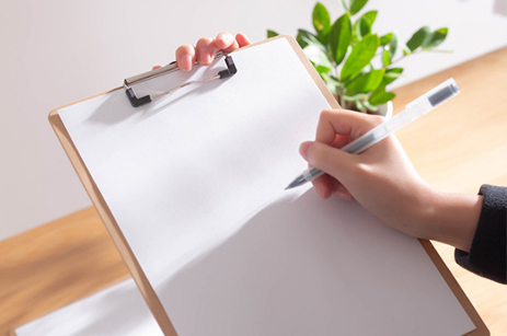 Portapapeles de papel A4 grueso de madera