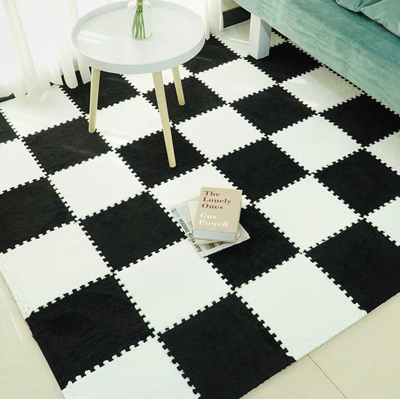 Wholesale Square Patchwork Carpet Bedroom Foam Floor Mat