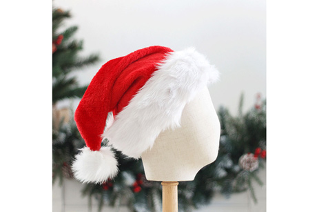 Sombrero de Navidad de felpa Santa al por mayor
