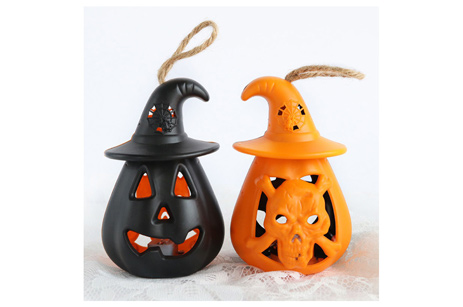 Decoración de Halloween Horror de mano LED jack-o-lantern