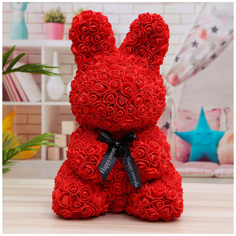Multicolor Rose Rabbits Flower Rabbits Dogs Gifts
