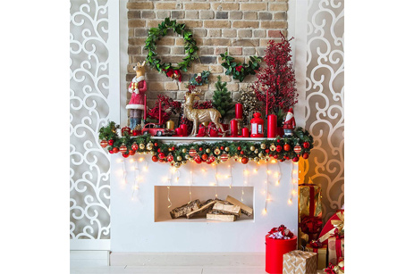 Conjunto de bolas de Navidad con decoración galvanizada para decoración de Navidad