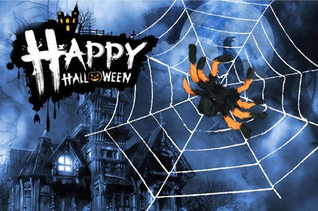 Decoraciones de Halloween Spider Webs decoraciones de seda de araña Accesorios