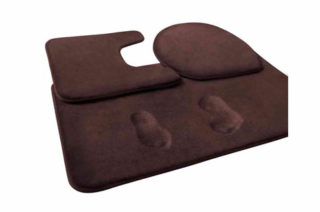 Conjunto de alfombras de 3 piezas de espuma de memoria antideslizante para Baño