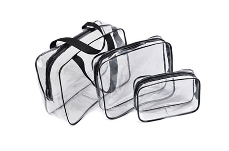 Logotipo personalizado bolsa de maquillaje impermeable transparente