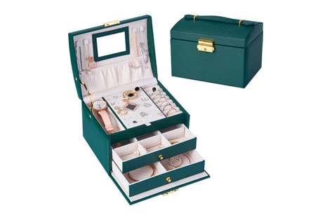 Caja de cajón de joyería multifunción caja de almacenamiento de joyería