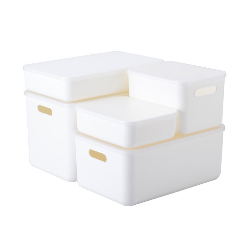 Plastic Anti-fall White Home Sundry Storage Box