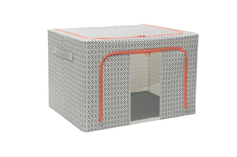 Marco de acero compatible con caja de almacenamiento plegable de lino