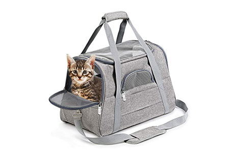 Bolsa de viaje portátil y transpirable para mascotas