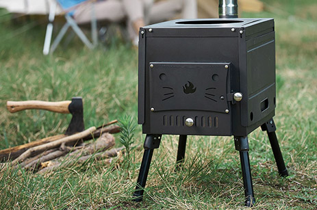 Estufa de madera de camping inoxidable de cocina al aire libre